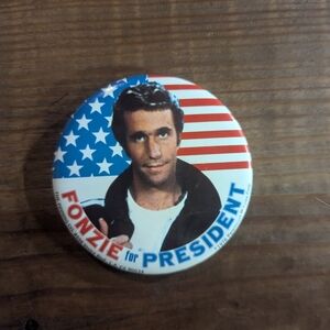 Fonzie For‎ President 1976 American Flag Pin 3" (The Pinning Co.)